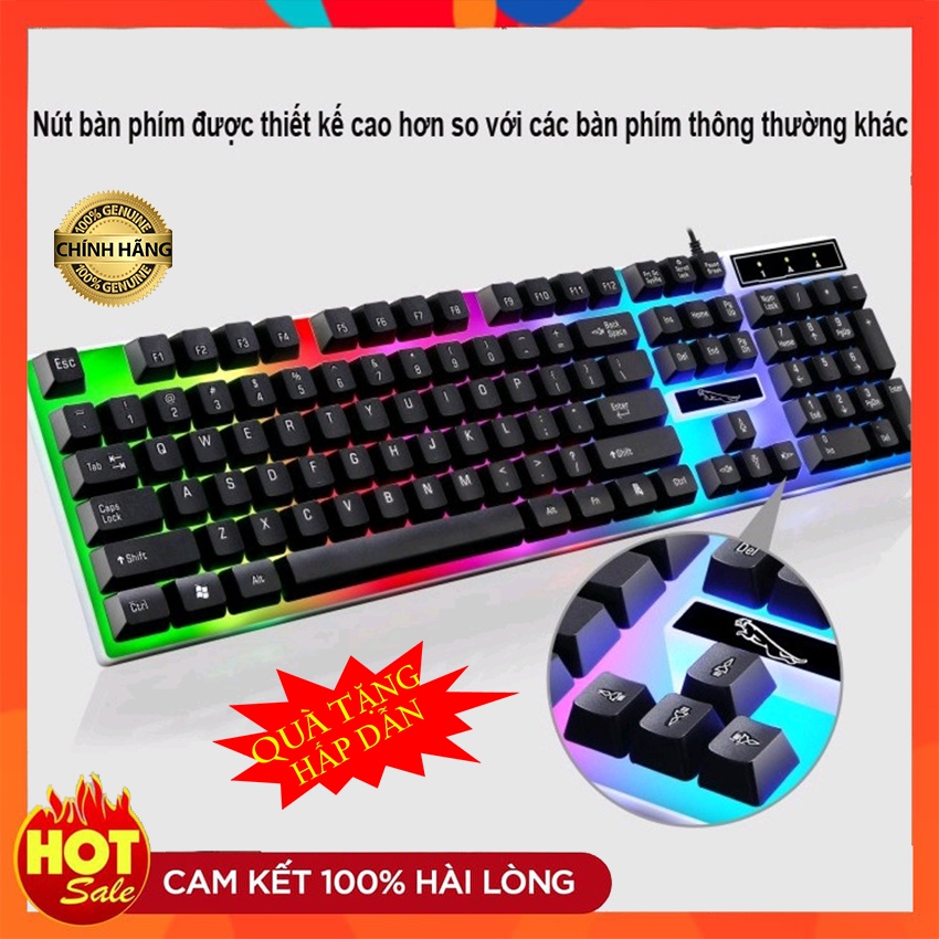 [Hàng xịn]Bộ bàn phím chuột giả cơ led Gaming có dây cổng usb chuyên Game cho pc máy tính laptop gõ siêu nhanh