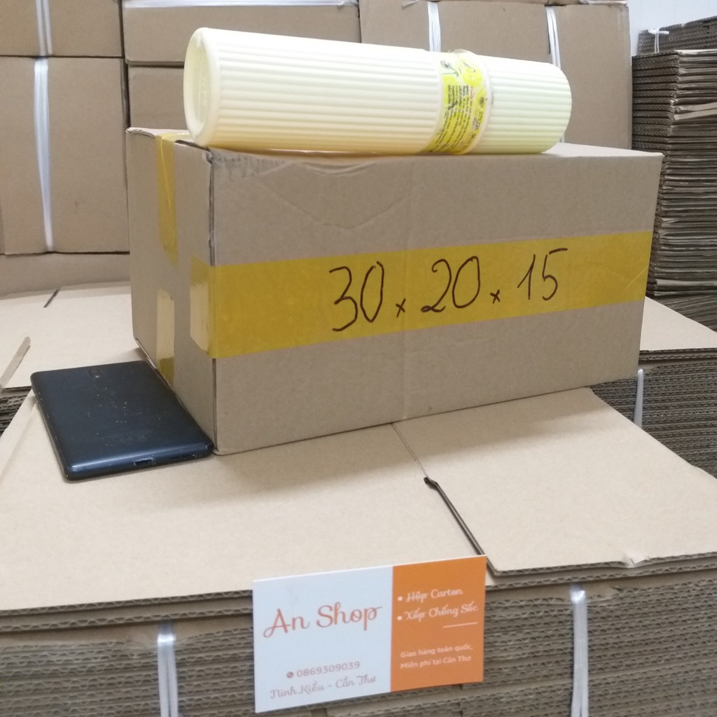 COMBO 10 HỘP 30x20x15 Hộp Carton Đóng Gói Hàng Hóa - Cần Thơ