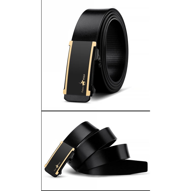 Thắt lưng nam cao cấp Cieviavn Kiesan, dây nịt nam da thật rộng 33mm khóa tự động mạ ti tan