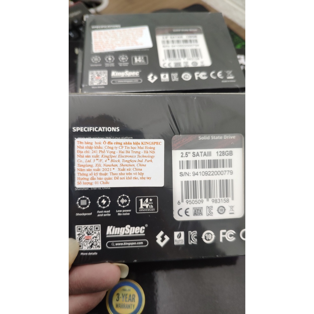 Ổ Cứng SSD Kingspec 120GB / 128GB / 240GB / 256GB P4 2.5" Sata III- Bảo Hành 36 Tháng | BigBuy360 - bigbuy360.vn