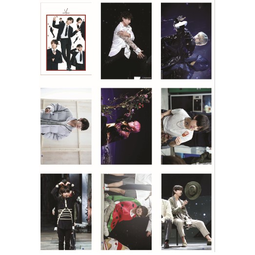 LOMO CARD 18 ảnh BTS HAPPY BIRTHDAY V - KIM TAEHYUNG update by Big Hit
