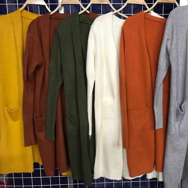 Cadigan - khoác len dáng dài