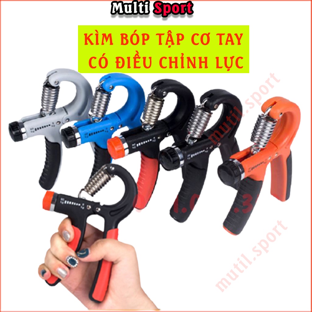 Kìm bóp tay, dụng cụ tập gym kìm bóp tập cơ tay điều chỉnh lực 5-60kg hàng loại Tốt