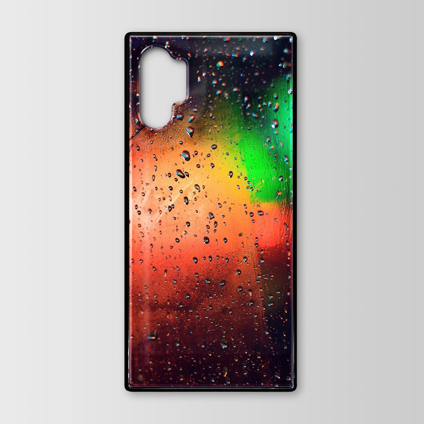 [Hàng cao cấp] Ốp kính cường lực Samsung Galaxy Note 10 Plus viền dẻo in họa tiết - Mẫu P30-Floral1-7