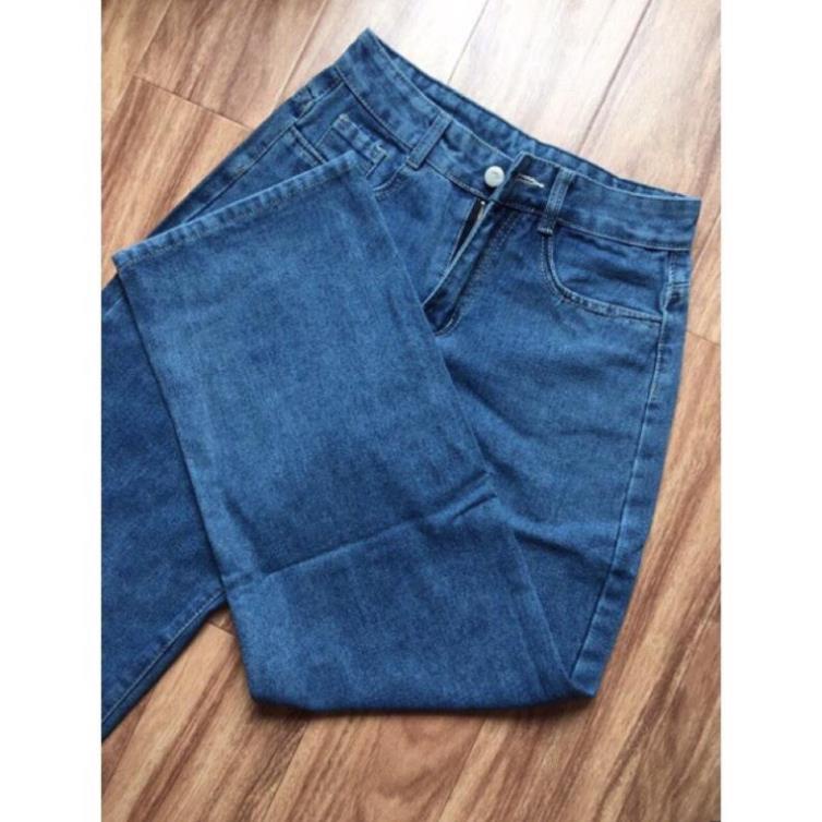 Quần jean bò ống rộng quần jean bò ống suông jeans nữ cạp cao hot 2021 | BigBuy360 - bigbuy360.vn
