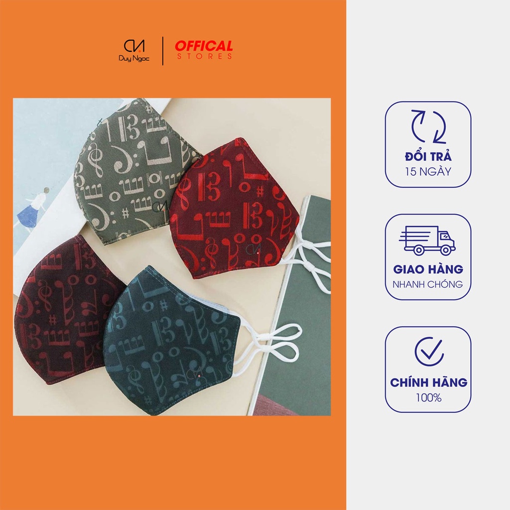 Khẩu Trang Beat Plus Duy Ngọc Cao Cấp, dây đeo êm ái, có nẹp mũi giúp cố đinh, nút thắt điều chỉnh, (0680)