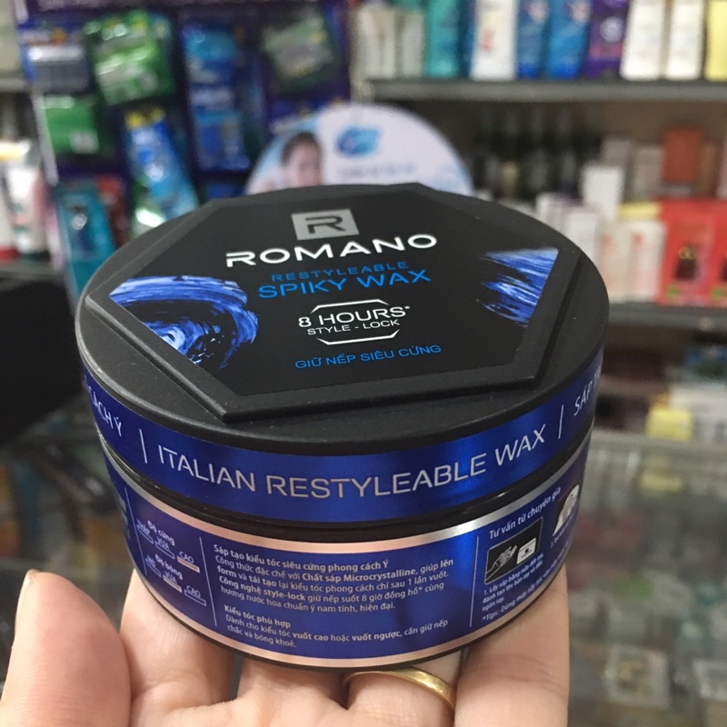 Sáp tạo kiểu tóc Romano Spiky giữ nếp siêu cứng 68g