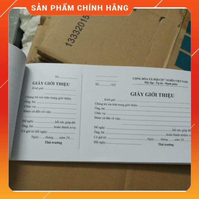 [Chính Hãng] [Nowship] Giấy Giới Thiệu 1 liên 13x19cm (50 tờ) Loại Tốt