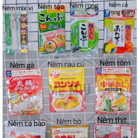 HẠT NÊM NHẬT CHO BÉ TỪ 8M