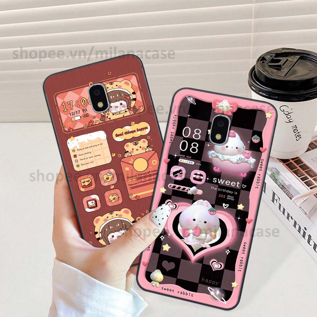 Ốp Samsung J3 Pro hình đồng hồ icon gấu mèo cute cực dễ thương ngộ nghĩnh