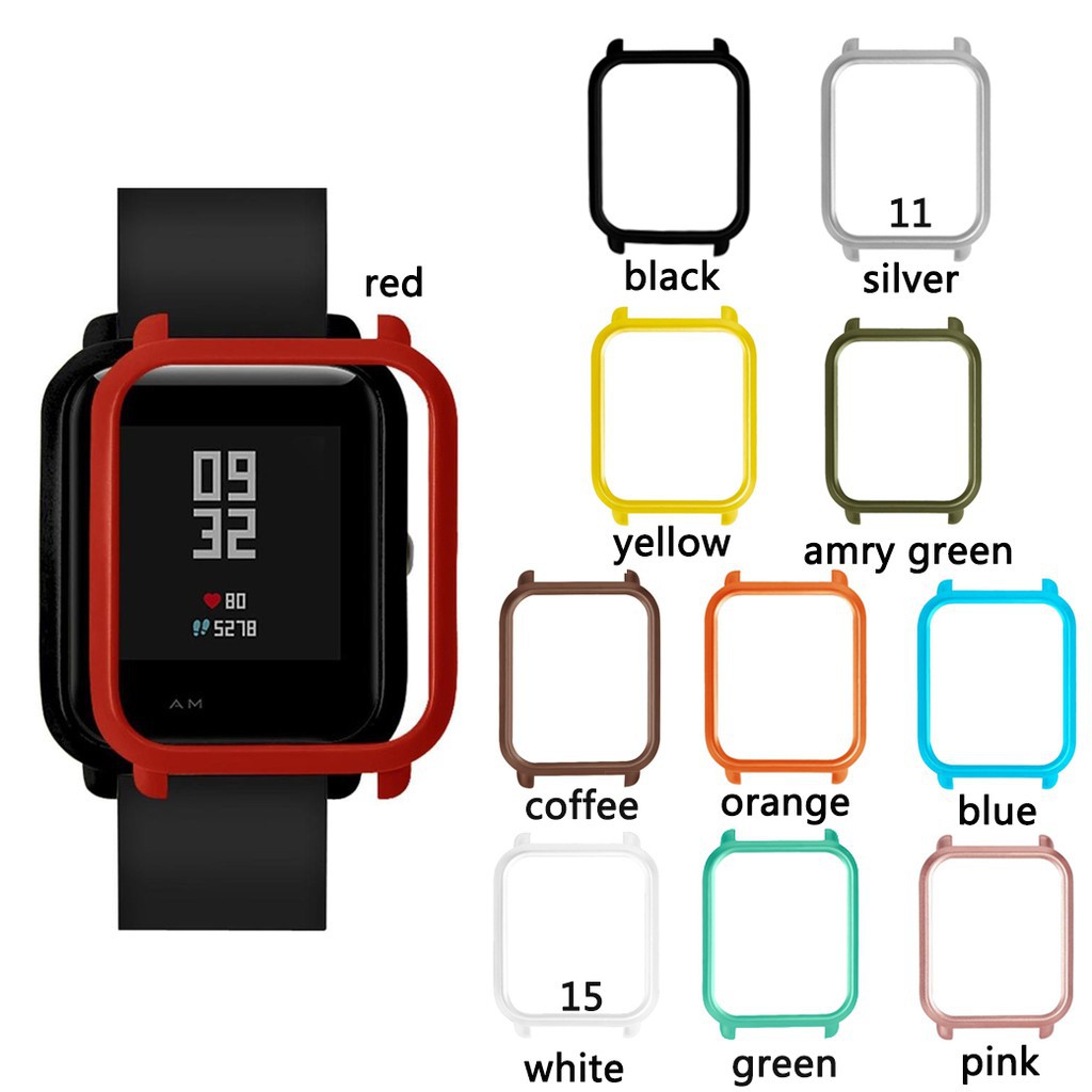 Khung nhựa PC chất lượng cao bảo vệ mặt đồng hồ thông minh cho Xiaomi Amazfit Bip BIT PACE Lite Youth