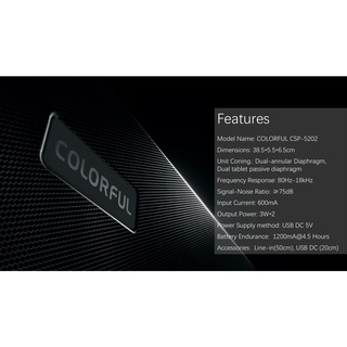 Loa Bluetooth Soundbar mini Colorful CSP5202