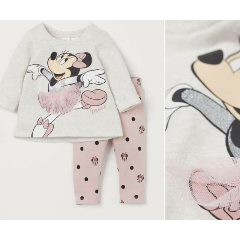 🧚‍♀️Bộ Hm xuất Minnie múa 3D cho bé gái