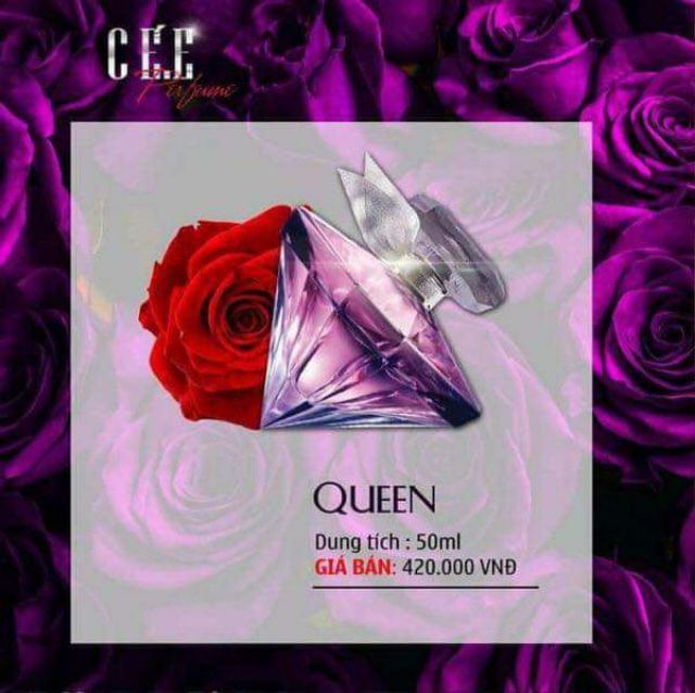 🌸Nước hoa nữ Queen
Queen được xem như là bí quyết TẠO SỰ TỰ TIN CỦA BẠN