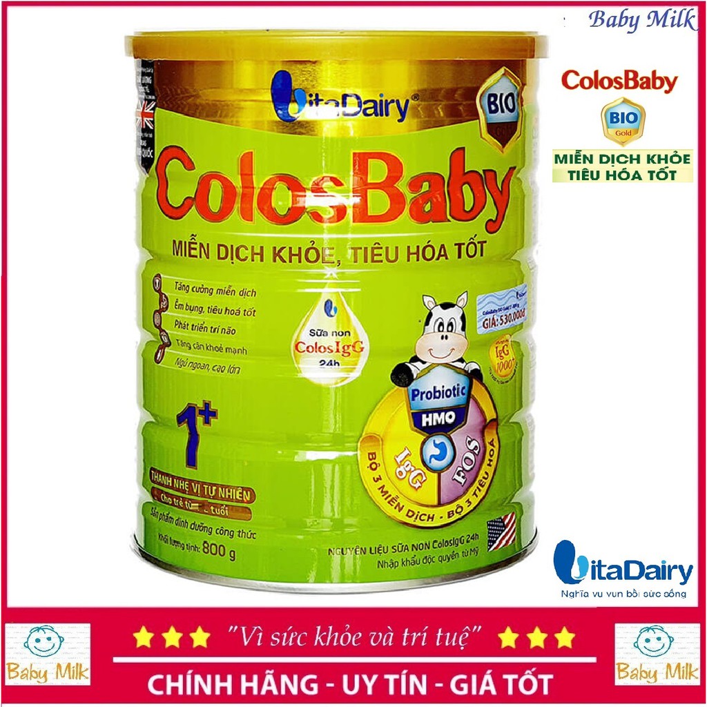 Sữa bột COLOSBABY BIO GOLD số 1+ 800g