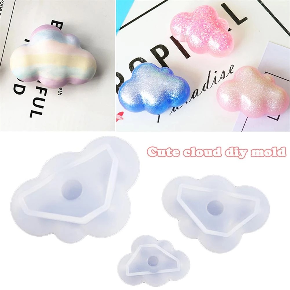 Khuôn Silicone Tạo Hình Đám Mây 3D Trang Trí Bánh