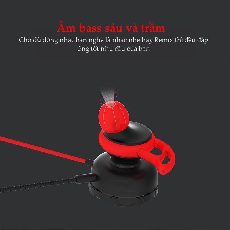 Tai Nghe Gaming Nhét Tai Có Dây Fantech EG1 Jack 3.5mm ( Dùng Cho Cả Điện Thoại và máy tính ) - hàng chính hãng