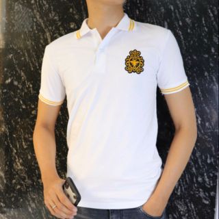 ÁO THUN NAM TAY NGẮN CÓ VIỀN VÀ GẮN LOGO