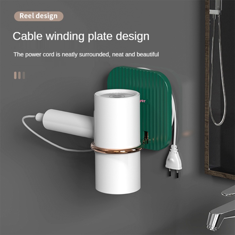 Giá Đỡ Máy Sấy Tóc Gắn Tường Có Thể Gập Lại Tiện Dụng Cho Phòng Tắm Khách Sạn