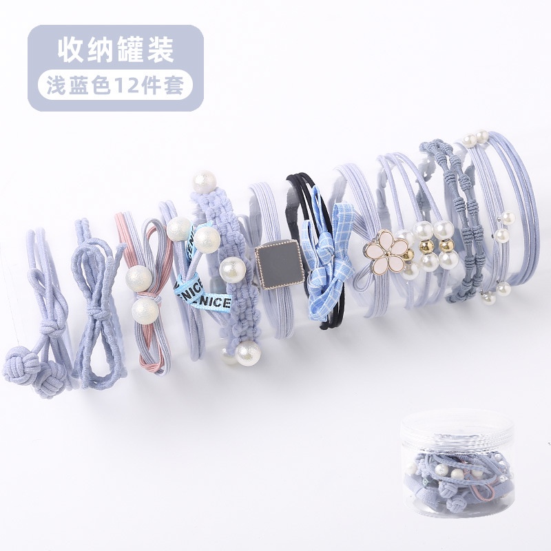 Dây Buộc Tóc Cao Su Thiết Kế Đơn Giản Dễ Thương Phong Cách Hàn Quốc
