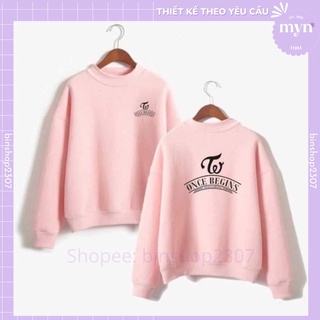 [ SIÊU RẺ] Áo Sweater Dài Tay Hồng Twice Đủ Size Nam Nữ