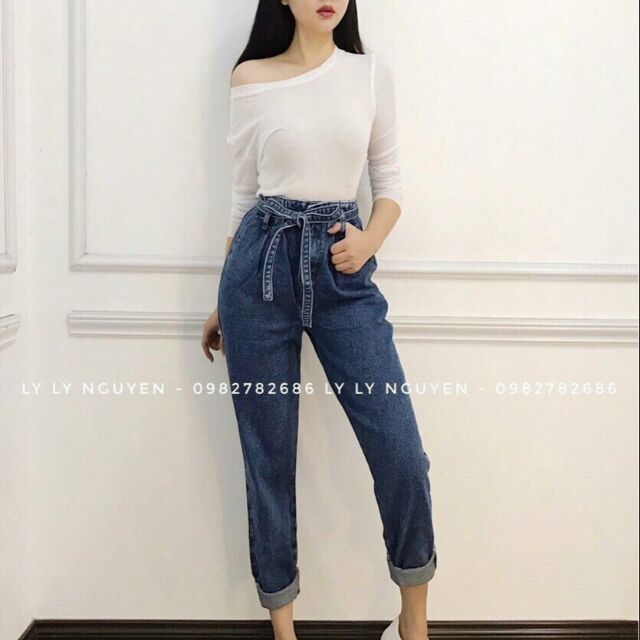 QUẦN BAGGY CỘT NƠ CÁ TÍNH