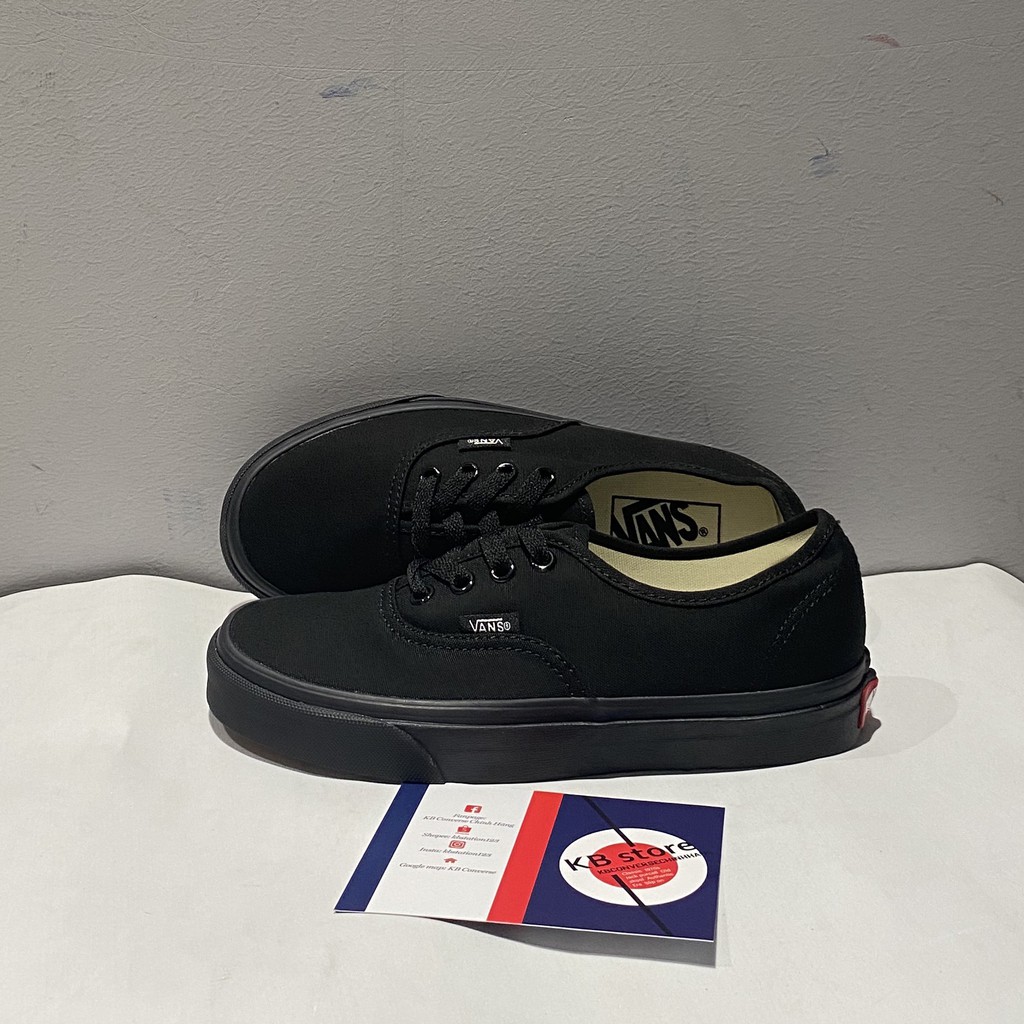 Giày Vans Authentic Full đen cổ thấp