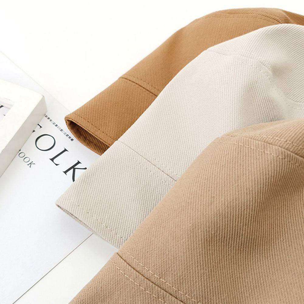 Nón Tai Bèo Chống Nắng Bằng Vải Cotton In Chữ Thời Trang Thu Đông Có Thể Gấp Gọn Cho Nữ