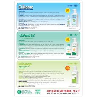Nước rửa tay sát khuẩn Clinsoap 500ml