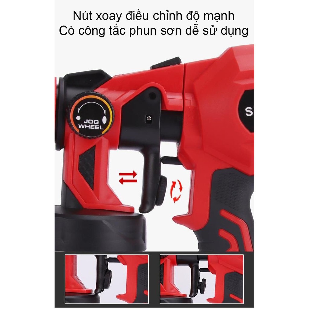 Máy Phun Sơn, Máy Phun Sơn Cầm Tay Cao Cấp cam Kết Hàng Chính Hãng HADAWA Nội Địa Trung Quốc