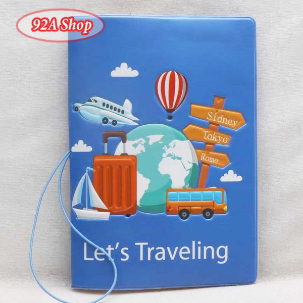 Vỏ hộ chiếu Passport Hoạt Hình Let's Travelling