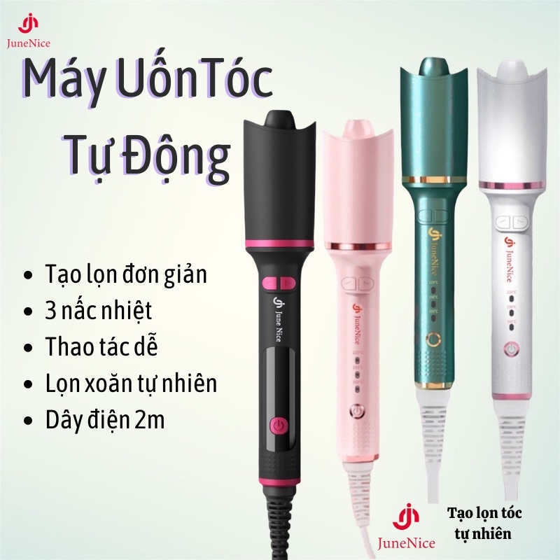 [Hàng Có Sẵn] Máy uốn tóc tự động tự xoay thông minh tiện lợi độc đáo mới lại tiện ích 1 đổi 1 trong 30 ngày JN June nic