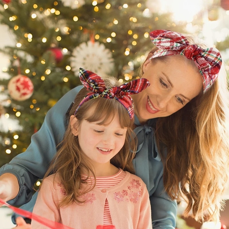 Băng Đô Turban Mềm Co Giãn Thắt Nơ Tai Thỏ Họa Tiết Hoa Tuyết Phong Cách Bohemia Cho Nữ