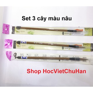 Bộ 3 bút lông viết thư pháp (size nhỏ)