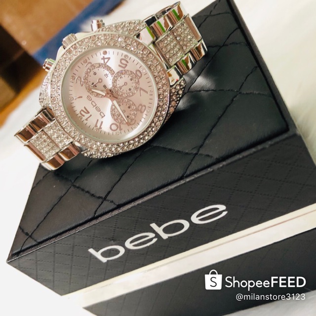 Đồng hồ Bebe nữ - size 38mm * dây 9mm, chống nước 3 ATM