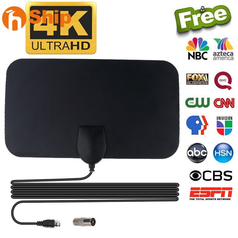 Ăng ten kỹ thuật số trong nhà 5000 dặm HDTV 1080P 4K 13ft DVB-T2/TV và phụ kiện