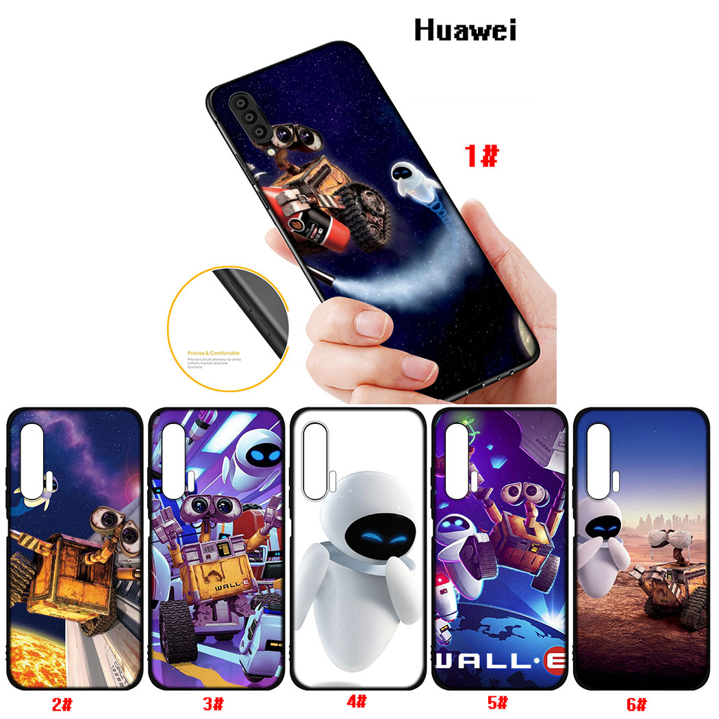 Ốp Điện Thoại Silicon Mềm Đen Hình Robot Wall-e Cho Huawei Mate 20 30 Lite Pro Nova 2i 2 Lite Xc59