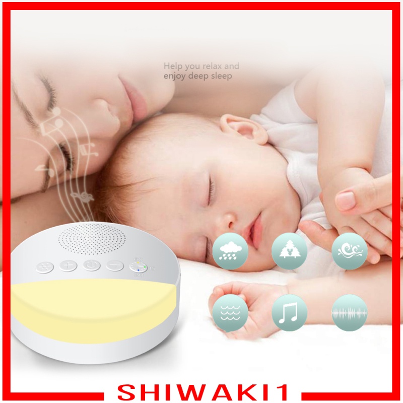 [SHIWAKI1]White Noise Sound Machine Sleep Therapy Plays Soothing Sounds+ Timers