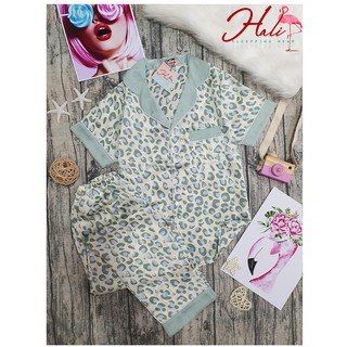 Đồ ngủ Pijama lụa Satin phối ( được kiểm hàng)