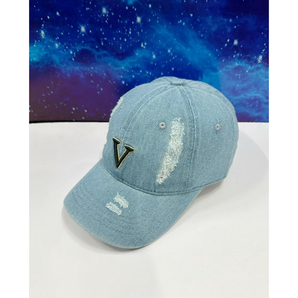 Nón JEAN LOGO THÊU CHỮ V  , Nón Kết,Mũ lưỡi trai nam nữ