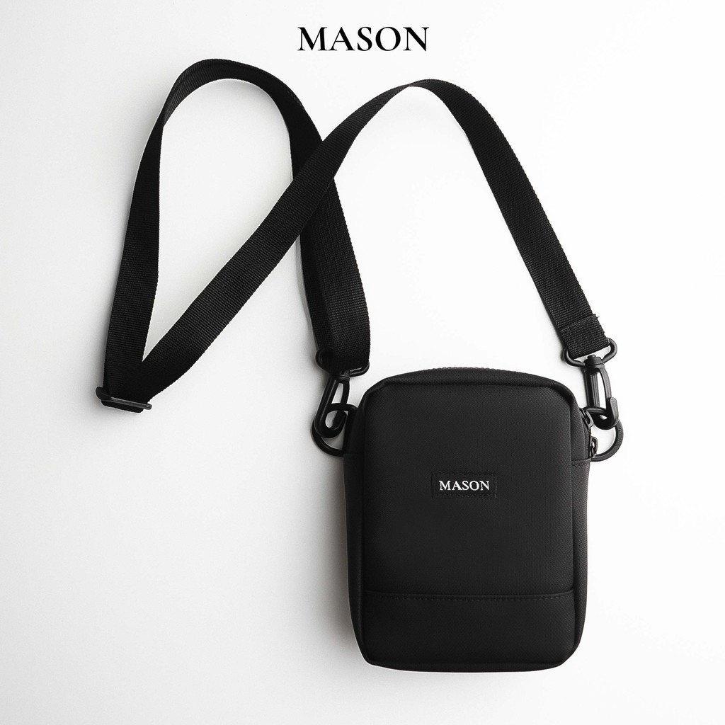 Túi đeo chéo mini nam nữ unisex bag nhỏ gọn vải Oxford nhập khẩu chống thấm nước thương hiệu MASON - M08