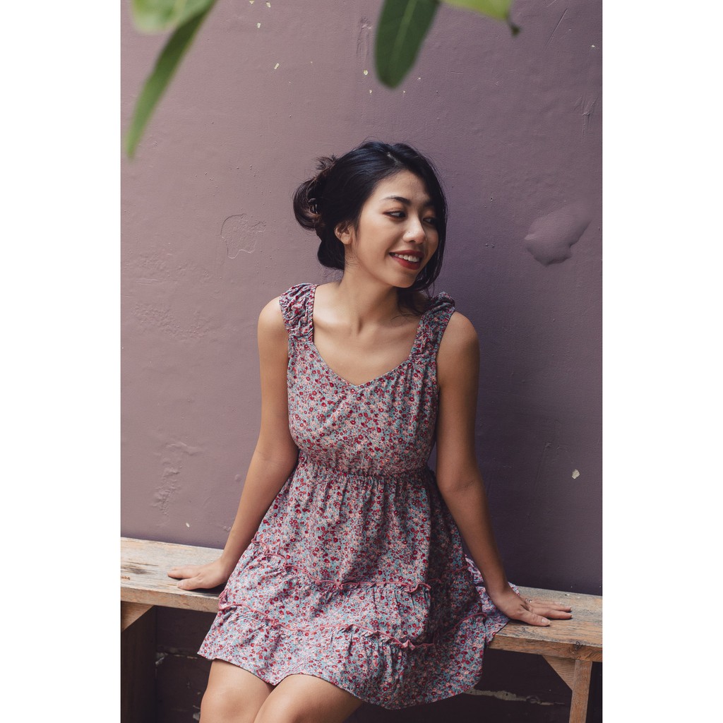 Váy hoa nhí cut out lưng ( De Fiori dress )