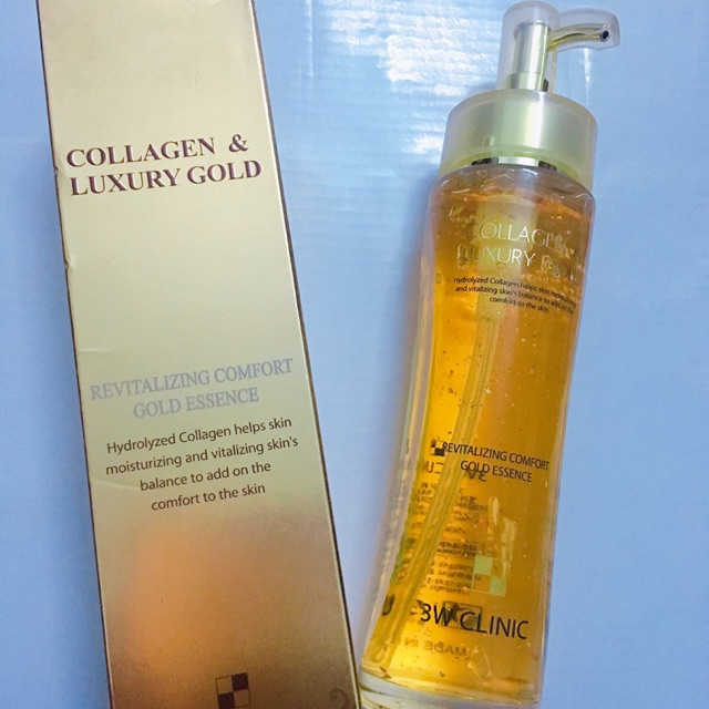 Tinh chất vàng dưỡng trắng tái tạo da Collagen Luxury Gold 3w Clinic Hàn Quốc 150ml