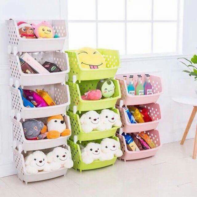 Kệ nhựa 4 tầng đựng đồ nhà tắm, nhà bếp tiết kiệm không gian