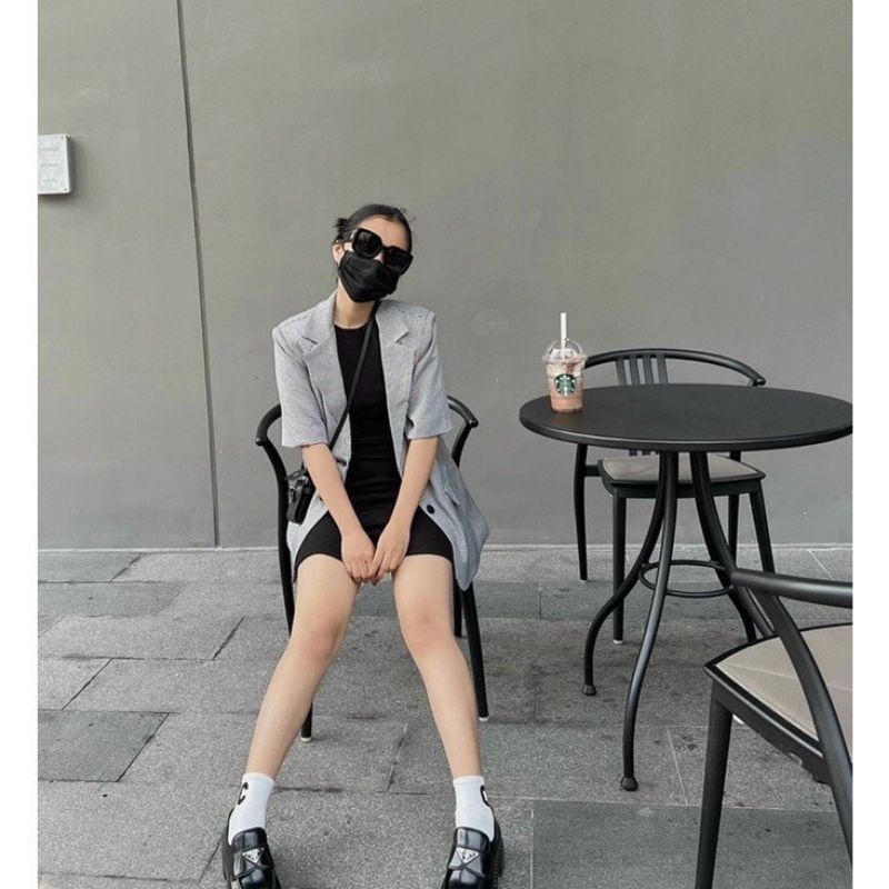SÉT ĐẦM BODY CARO KÈM KHOÁC VEST