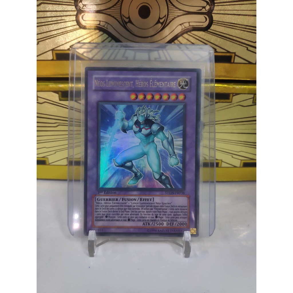 [ Dưa Hấu Yugioh ] Lá bài thẻ bài Elemental HERO Glow Neos - Ultra Rare 1st Edition - Tặng bọc bài nhựa bảo quản