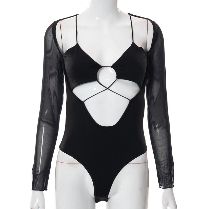 Áo liền quần SweeticMe 2022 Thiết Kế Lưới Đan Dây Thời Trang Cho Nữ | BigBuy360 - bigbuy360.vn