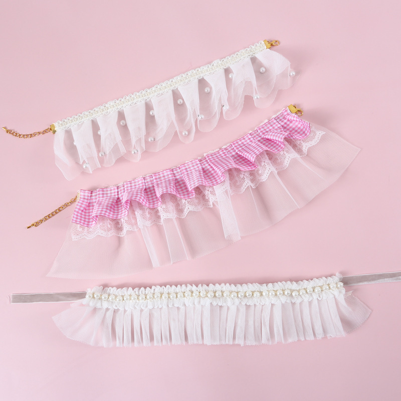 Yếm Đeo Cổ Đính Ngọc Trai Xinh Xắn Dành Cho Thú Cưng