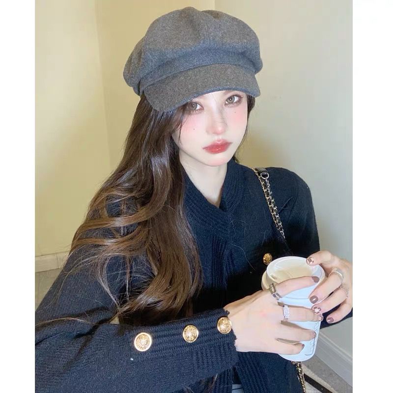 Hàng Mới Về Mới Áo Khoác Cardigan Dệt Kim Tay Dài Dáng Rộng Thời Trang Thu Đông