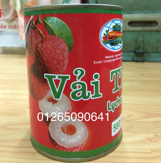 Vải Thiều nước đường 580ml